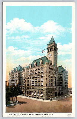 Corner Street View Post Office Department Washington DC Postcard Unposted