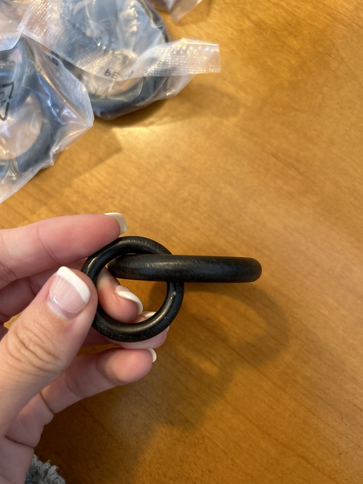 Pottery Barn Cast Iron Double Ring Curtain Rings Small .75” Dia S/10 OB