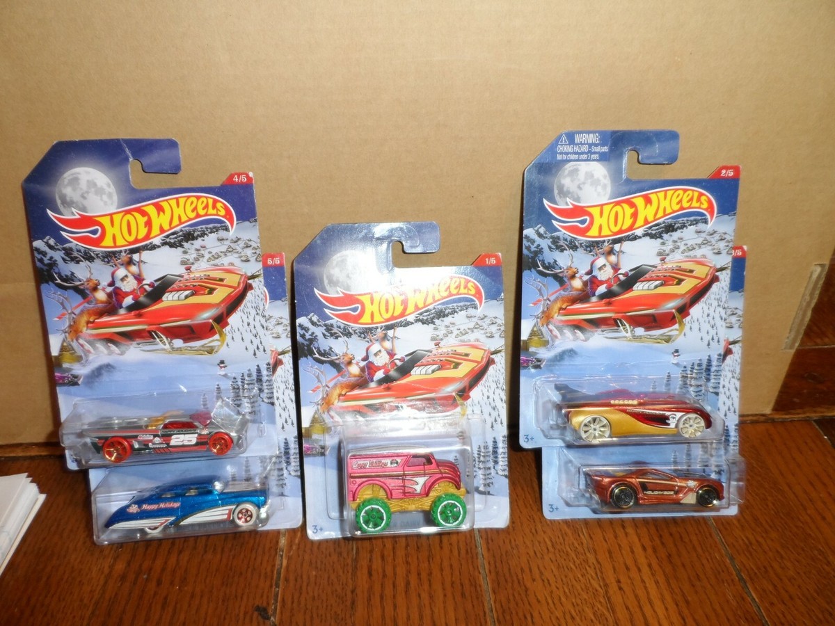 HOTWHEELS HOLIDAY HOT RODS SET OF 5 2016 | eBay