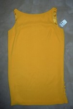 NWT LAUNDRY Shelli Segal  Mango Sleeveless Sheath Shift Dress  14  Saks Fifth Av