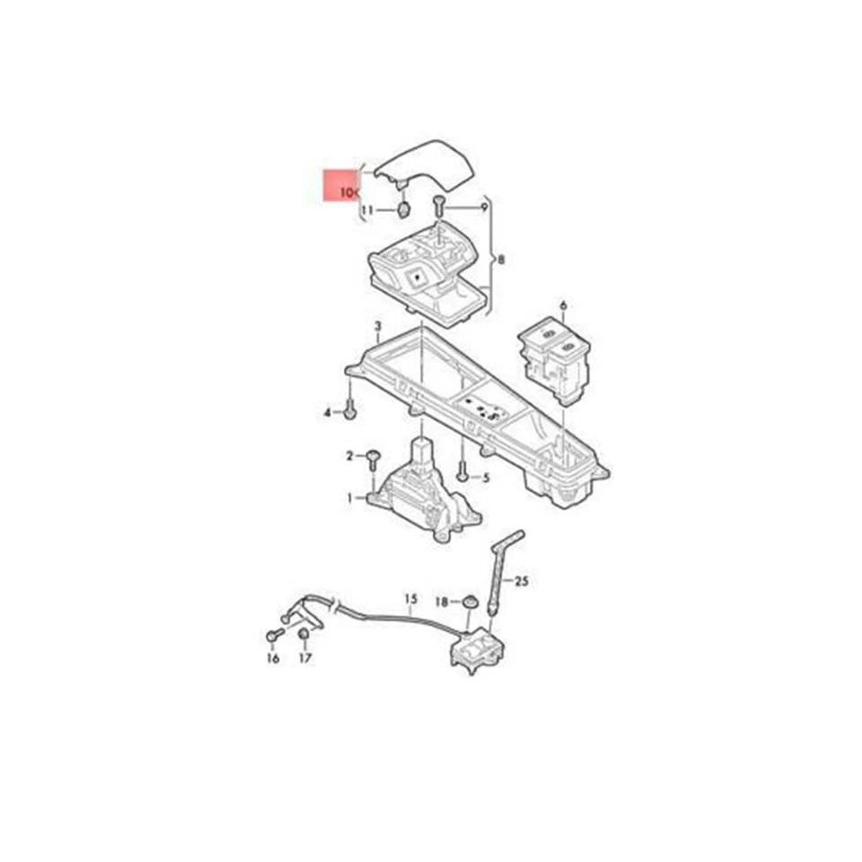 PerForated Leather Shift Knob Cover for Audi 2019-2022 A6 A7 C8 S6 2021-2022 Q8 - Image 4 of 4