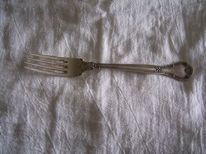Gorham Sterling Chantilly Sterling Dinner Fork 7.5" Excellent