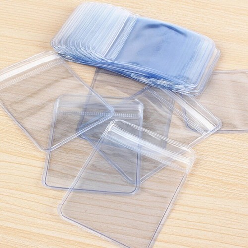 100PCS Plastic Clear PVC Coin Bag Case Wallets Storage Cover Envelopes 70x50mm - 第 8/11 張圖片
