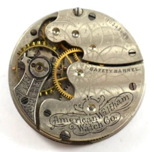 Vintage Waltham Manual Wind Seaside 0s 15J Pendant Set Watch Movement lot.a6