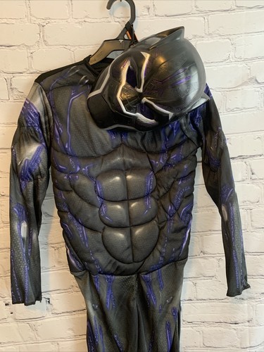 New Boys Halloween Costume Black Panther Medium - Picture 2 of 4