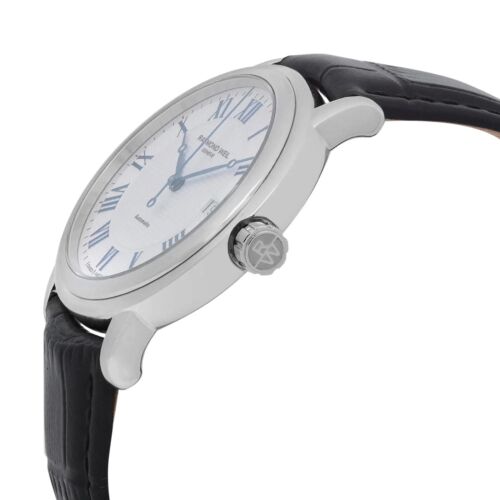 Reloj automático para hombre Raymond Weil Maestro 39 mm esfera plateada de acero 2837-STC-00658 - Imagen 3 de 5