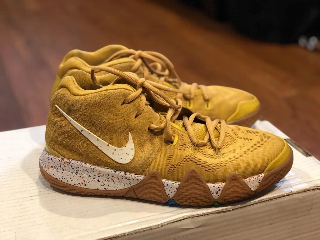 Preowned Size 7 Y Nike Kyrie 4 Cinnamon Toast Crunch 2018