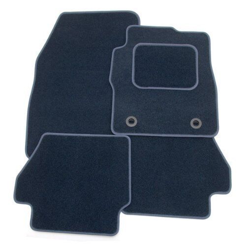 Perfect Fit Navy Blue Carpet Car Floor Mats for Ford Mondeo Mk5 2015> - Heel Pad - Picture 1 of 1