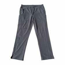 Med Couture 4-Ever Flex Scrub Pants Gray L Solid Knit Poly/Spandex Style 3710