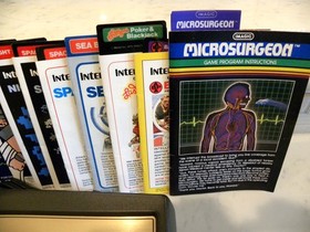 MATTEL IntelliVision Video Game Console & Cartridges, Manuals VCS/2600/Coleo/Jr