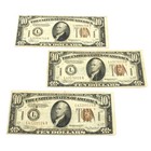 1934 $10 Hawaii WWII Emergency Issue Federal Reserve Notes Lot of 3 NR #C861-1 — photo 10