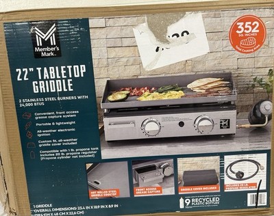 Member's Mark 22'' Tabletop Gas Griddle: Versatile, Convenient Cooking Essential