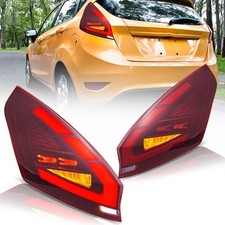 2*VLAND LED Rot Rückleuchten für Ford Fiesta Hatchback SE ST 2008-2019 Fließende