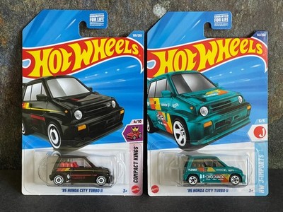 2026 Hot Wheels   '85 Honda City Turbo II #105 Black & Treasure Hunt ~ Lot of 2