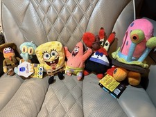 TY SpongeBob SquarePants Plush Doll Lot Beanbag SpongeBob Patrick Gary More