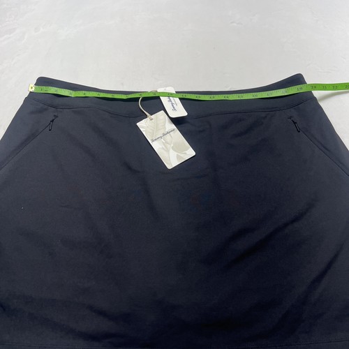 NWT Tommy Bahama Aubrey Islandzone Skort Skirt XL Tennis Pickelball Black - Picture 6 of 13
