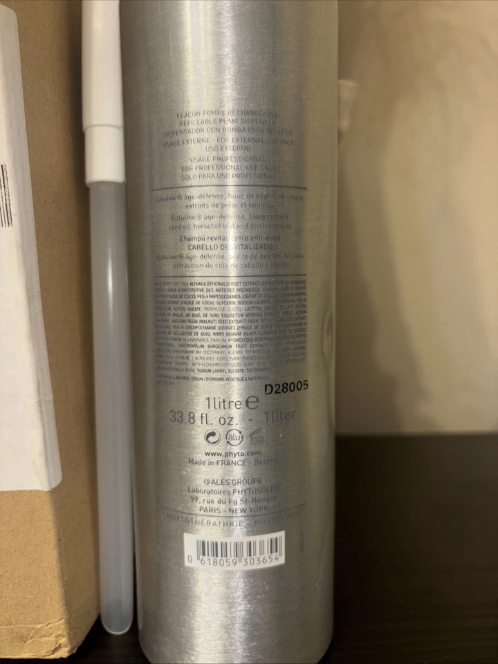 PHYTO PARIS PHYTODENSIUM Age-defying Shampoo for LIFELESS HAIR 33.8 fl. oz./ 1L. - Image 2 of 2