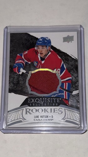 Lane Hutson 2024-25 UD Black Diamond Exquisite Rookie Patch RP-LH 59/99 - Picture 1 of 2