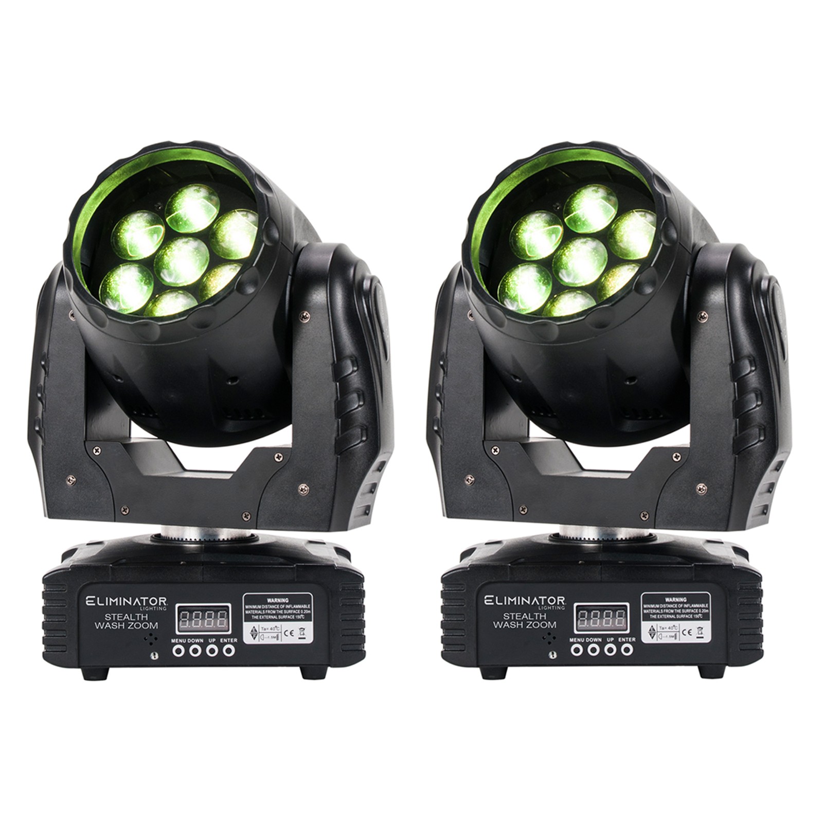 2 Eliminator Stealth Wash Zoom 7 x 12 RGBW LED DMX ADJ 119990₽