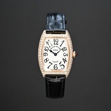 #118 Franck Muller Cintrée Curvex 25mm 18k Gold 1752 QZ D