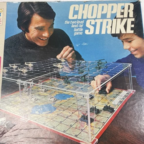 Vintage 1976 Chopper Strike Milton Bradley Board Game Complete