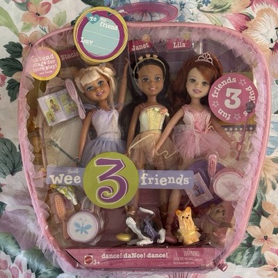 Barbie 2004 Wee 3 Friends. Dance Dance Dance. Stacie Janet Lila Puppies
