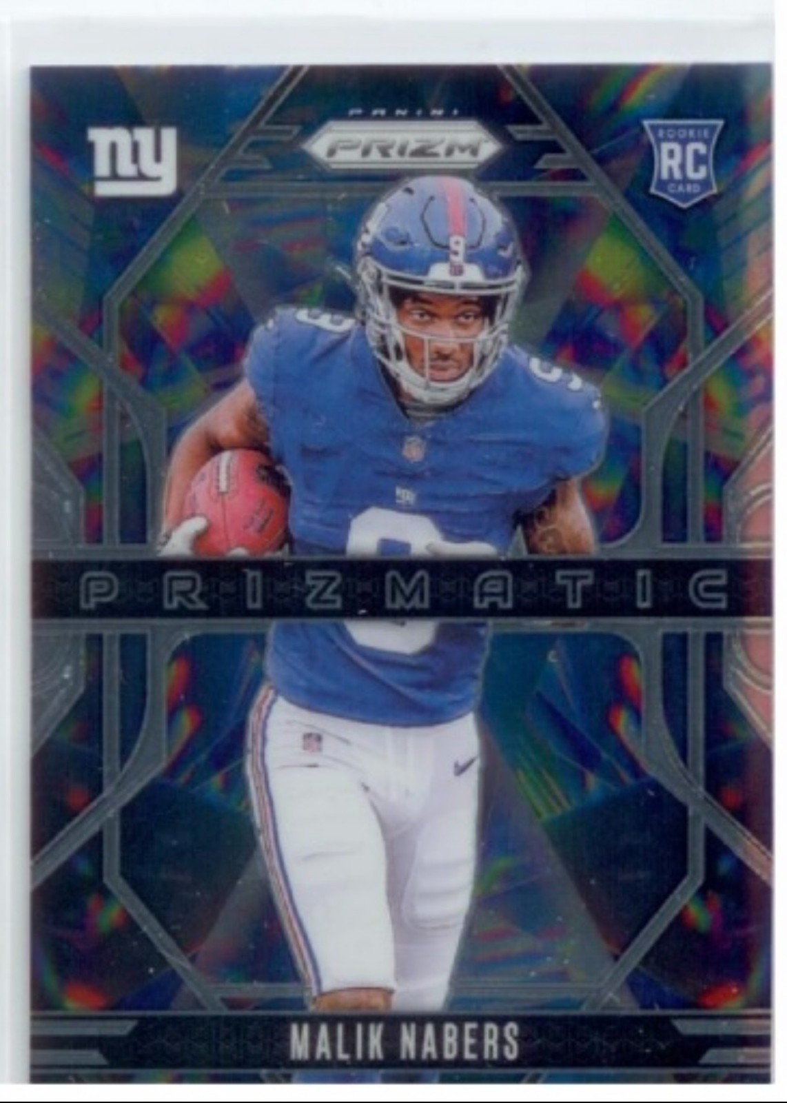 2024 Panini Prizm Prizmatic Rookie Malik Nabers #13 Giants