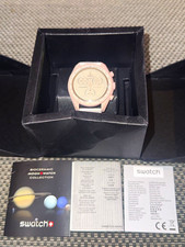 Swatch MoonSwatch Mission to Venus Quartz Chronograph 42mm Pink Box & Papers