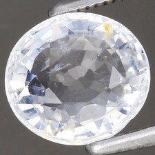 Pietra preziosa topazio bianco brasiliano naturale ovale 1,56 ct t.w 7,6 x 7 mm non trattato