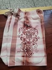 Vintage Y2K Lost Enterprises Board Shorts 36 Graphic Skull Swim Trunks Skater