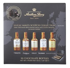 Image of Anthon Berg 10 Single Malt Scotch Whisky Liqueurs, with 10 count, 155g