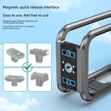 Aluminum Alloy Metal Cage Magnetic Quick-Release Frame for Insta360 X6