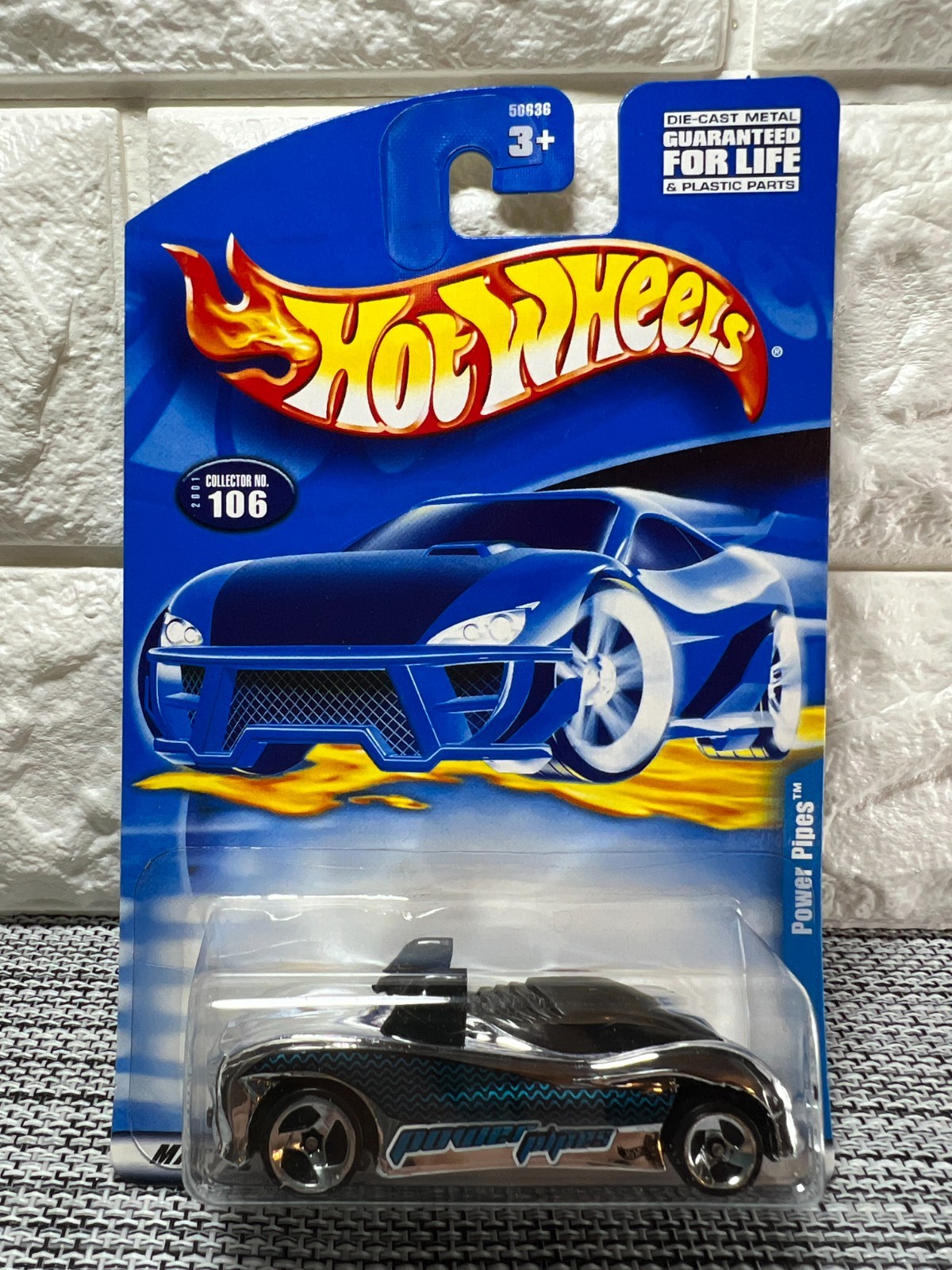 Hot Wheels Power Pipes 2001 Collector No. 106 Chrome