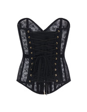 Corset Agent Provocateur Shina Fione En Dentelle Noire Et Or - Taille 3 - Neuf Avec étiquette