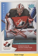 2020 Upper Deck Team Canada Juniors Women's WC Blue Emerance Maschmeyer READ d4e