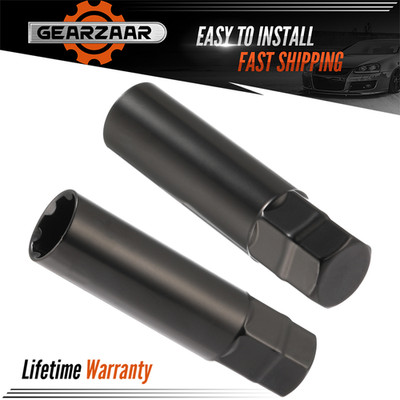 2* Black Socket Key Tool for 7 spline Lug Nuts | 19mm, 3/4'', 21mm, 13/16'' Hex