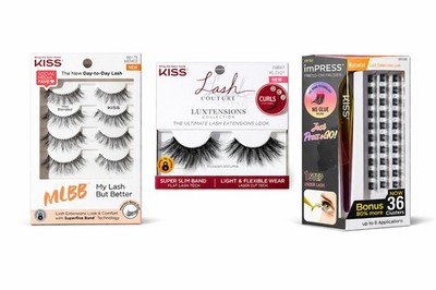     KISS Lash Bundle MLBB 4-Pack + Luxe Extensions + Impress Kit