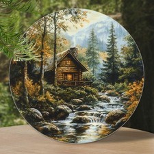 Rustic Charm Round Tin Metal Signs Home D cor Wall Art Decorative Elegant Round