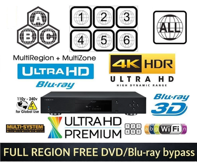 OPPO UDP-203 205 Region Free ALL A B C Zone Hardware Unlock PRO