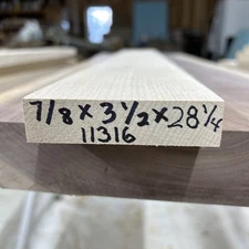 Hard Maple Guitar Neck Blank Quarter Sawn 7/8 x 3 1/2 x 28 1/4