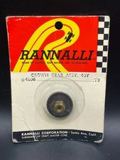 Rannalli 4006 Crown Gear Assembly 40 Tooth Vintage Slot Car