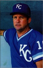 Dick Howser Kansas City Royals Manager MLB Baseball Postcard Coral-Lee