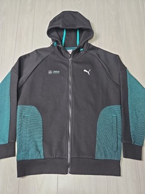 Formula 1 Petronas AMG Mercedes Racing Team Hoodie Jacket Large F1 Puma Used 