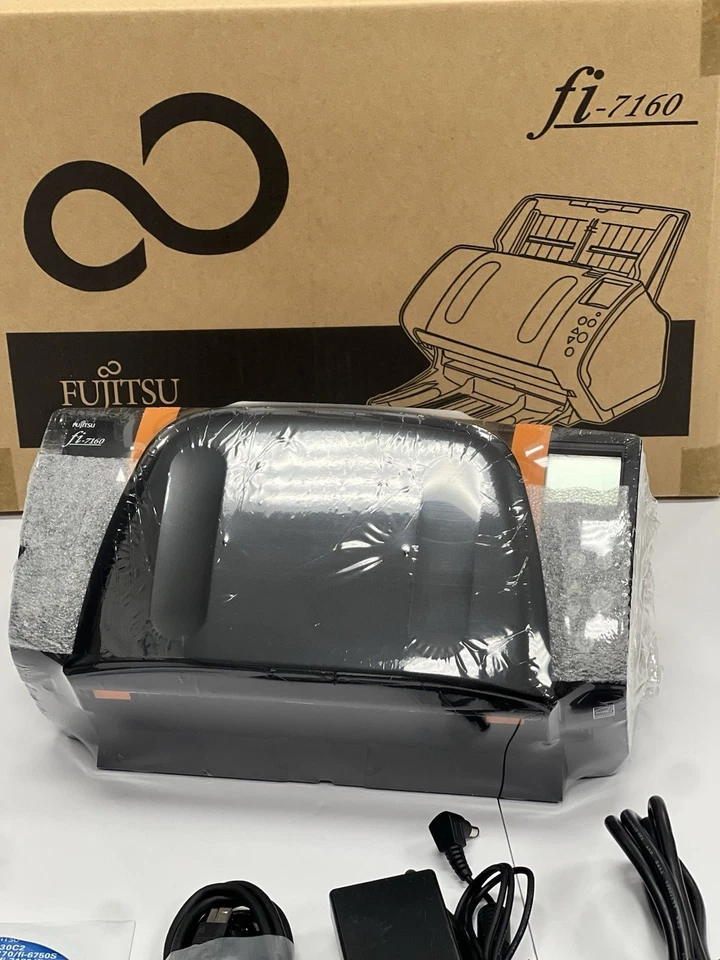 FUJITSU fi-7160 Color Duplex Workgroup Document Scanner AC adapter+USB+Setup DVD - Image 4 of 4