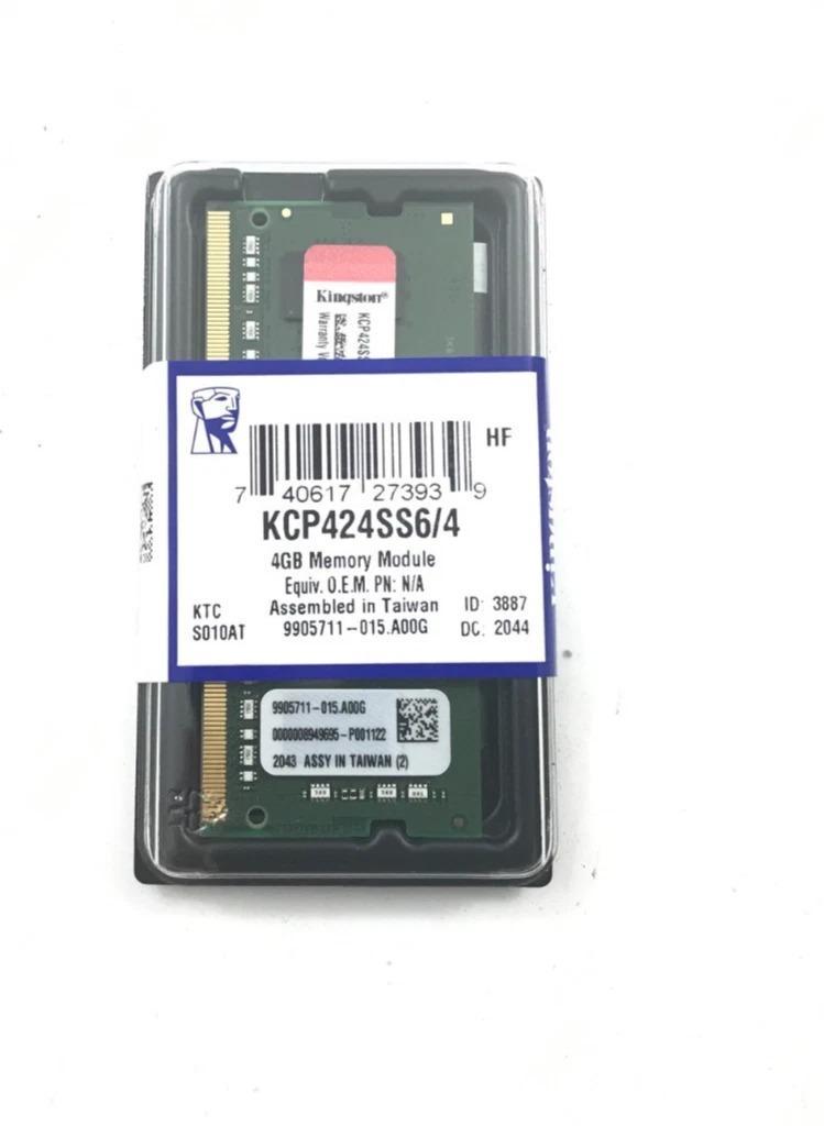 25+ Kingston DDR4 SDRAM 4 GB Total Capacity Memory (RAM) for sale