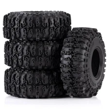 RCBATER 4Pcs 72*25mm 1.3inch Monster Truck Tires for SCX24 TRX4M 1/18 1/24 Cars