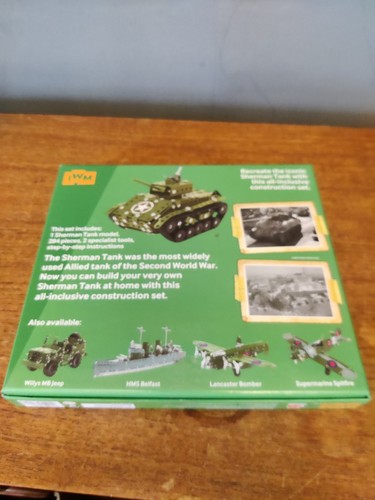 Imperial War Museums IWM SHERMAN TANK Model Construction Set Metal Kit 284 Bits - Picture 5 of 7