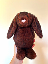 Jellycat Medium Bashful Forest Bunny Dark Green for sale online