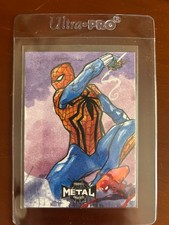 2021 Marvel Metal Universe Spider Man Sketch Card 1 of 1 Sky Box Upper Deck