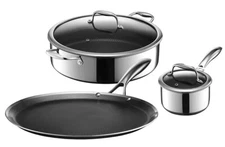 HexClad Cookware 5 Piece Hybrid Nonstick Set 1QT, 7QT , 12" Griddle NEW OPEN BOX